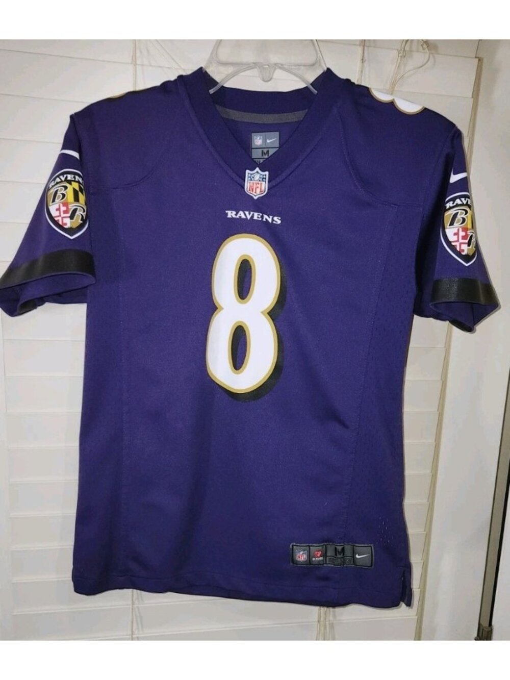 Nike LAMAR JACKSON Baltimore Ravens NFL Jersey WOMENS MEDIUM 10/12